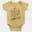 Ivalavu Aapukku Apparum Oru Soup Ah? Short Sleeve Baby Onesie in Butter Color